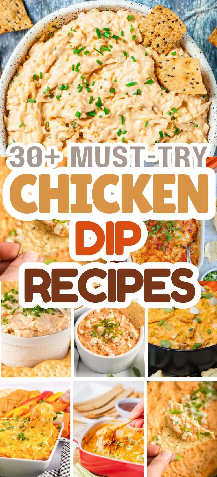 Looking for the best chicken dip recipes? This ultimate list of 30 easy and cheesy chicken dips is perfect for parties, tailgates, holidays, and game day snacks! From classic buffalo chicken dip to creamy slow cooker options, these crowd-pleasing appetizers are quick, delicious, and sure to impress. Dip With Canned Chicken Canned, Chicken Dip Recipes Appetizers, Homemade Chicken Dip Appetizer, BBQ Chicken Dip Appetizer, hot chicken dip recipes, shredded chicken dip recipes, crockpot chicken dip recipes
