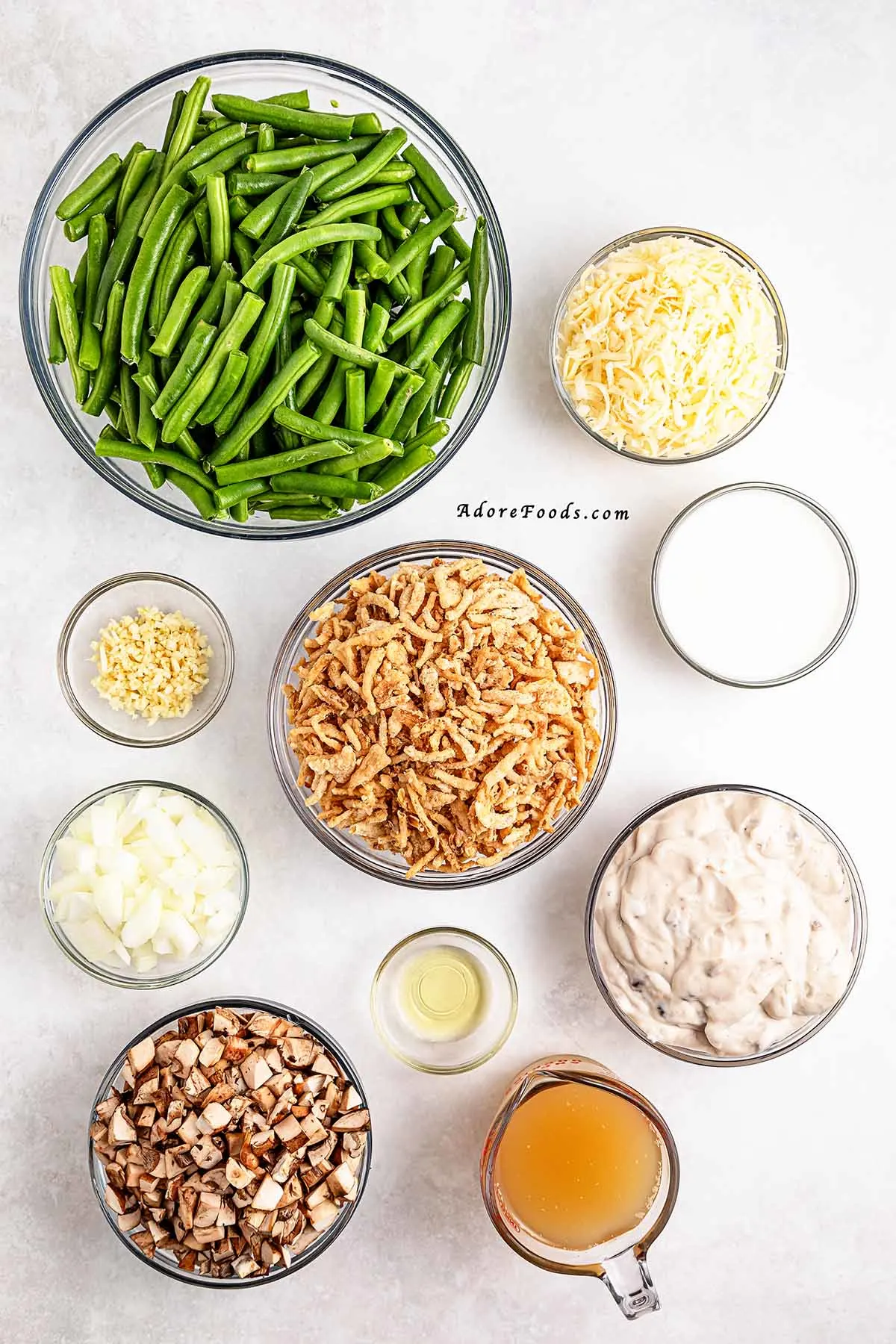 ingredients for green bean casserole