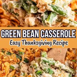 Make the best green bean casserole for Thanksgiving or Christmas dinner with this easy, classic recipe! Featuring tender green beans, creamy mushroom sauce, and a crispy fried onion topping, this holiday side dish is a must-have on your holiday menu.