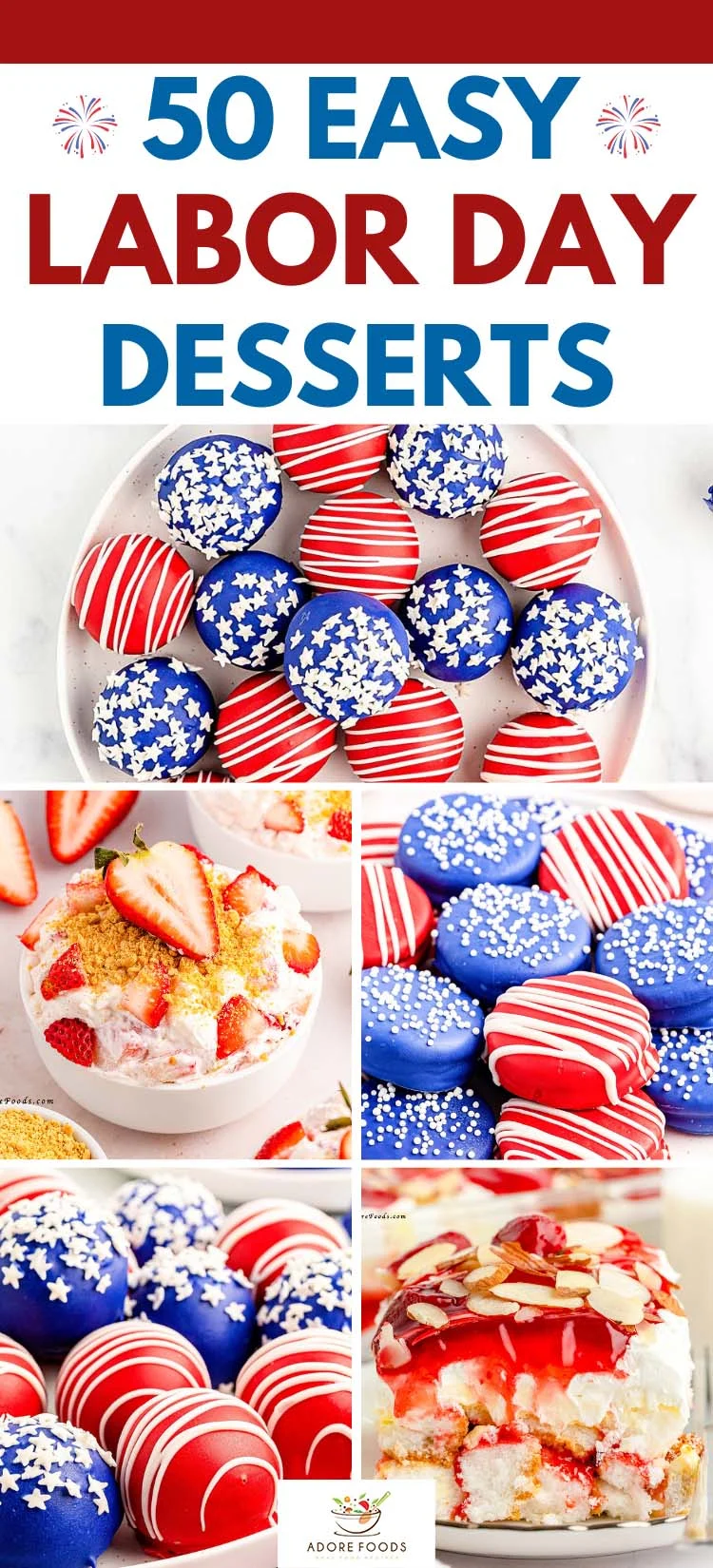 Celebrate Labor Day in the sweetest way with a whole collection of easy party desserts that are perfect for any summer bash! From finger desserts and no-bake treats to festive patriotic food, these recipes are made to impress at BBQs, picnics, birthday parties, and beyond. Whether you're craving fruity, chocolatey, or colorful red, white, and blue desserts, there's something for everyone. These Labor Day dessert recipes are simple to make, fun to serve, and guaranteed to be the star of your holiday spread!