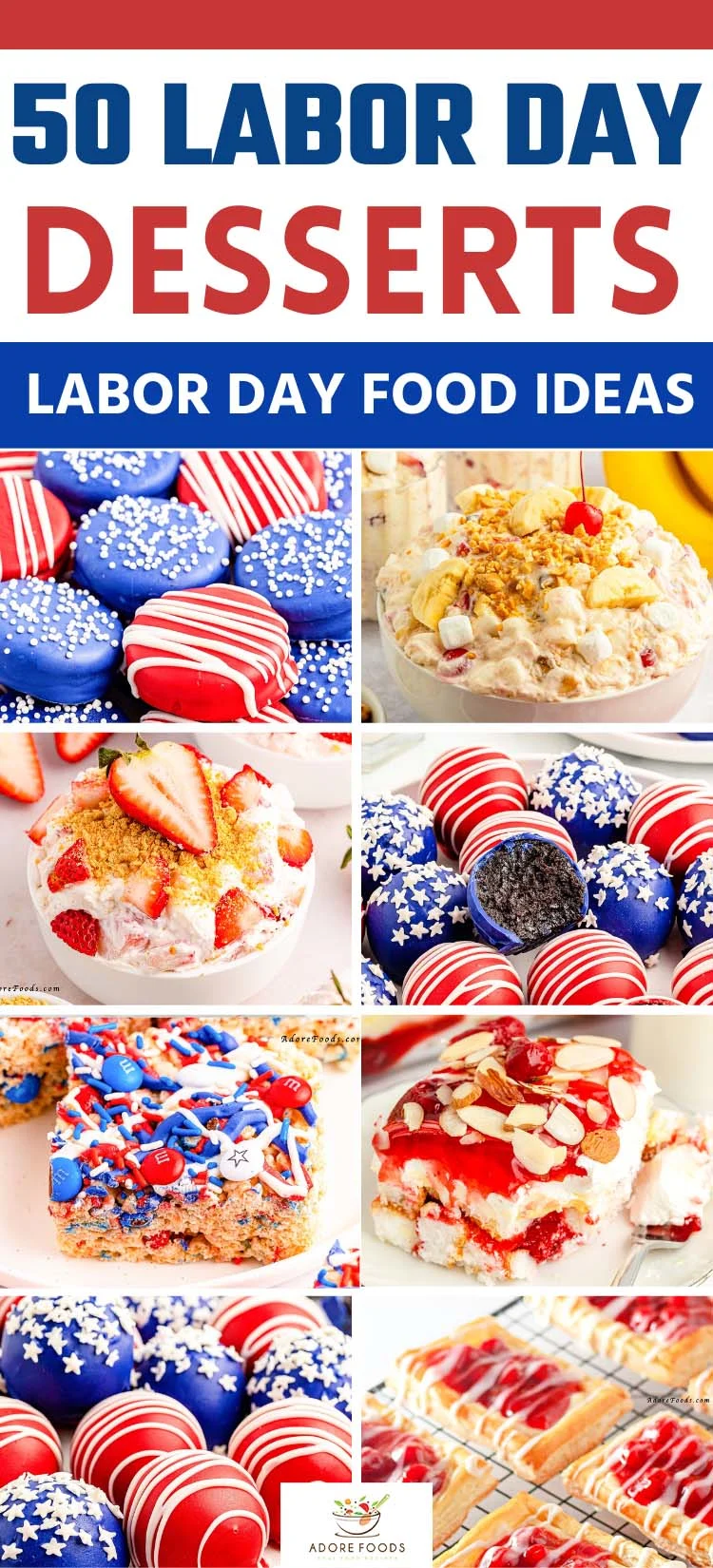 Celebrate Labor Day in the sweetest way with a whole collection of easy party desserts that are perfect for any summer bash! From finger desserts and no-bake treats to festive patriotic food, these recipes are made to impress at BBQs, picnics, birthday parties, and beyond. Whether you're craving fruity, chocolatey, or colorful red, white, and blue desserts, there's something for everyone. These Labor Day dessert recipes are simple to make, fun to serve, and guaranteed to be the star of your holiday spread!