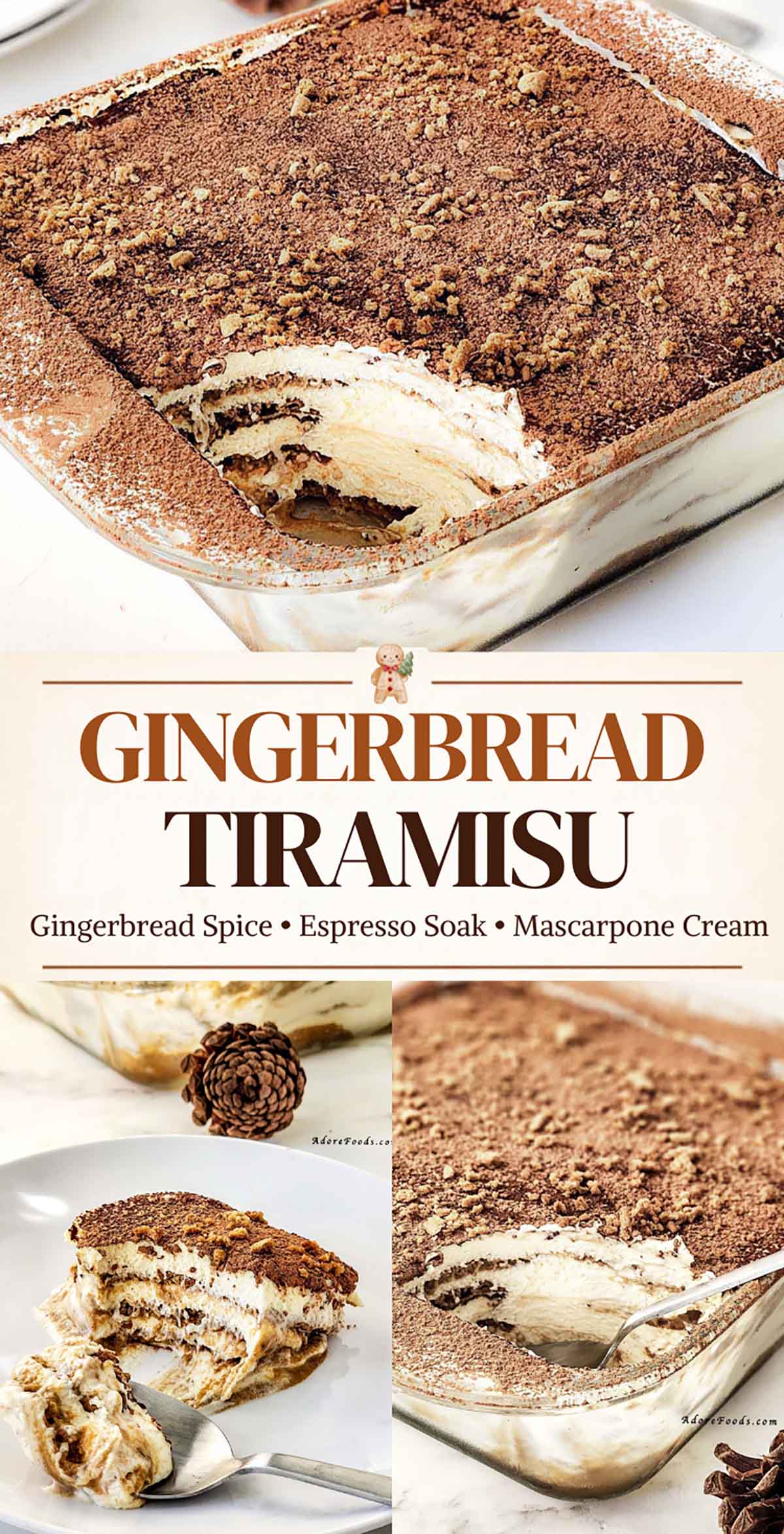 Easy Gingerbread Tiramisu