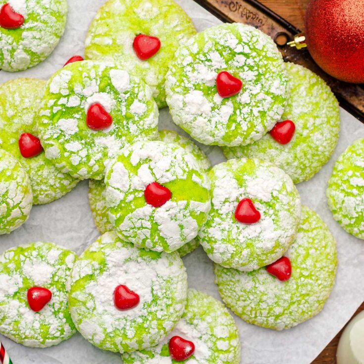 Image for Grinch Crinkle Cookies