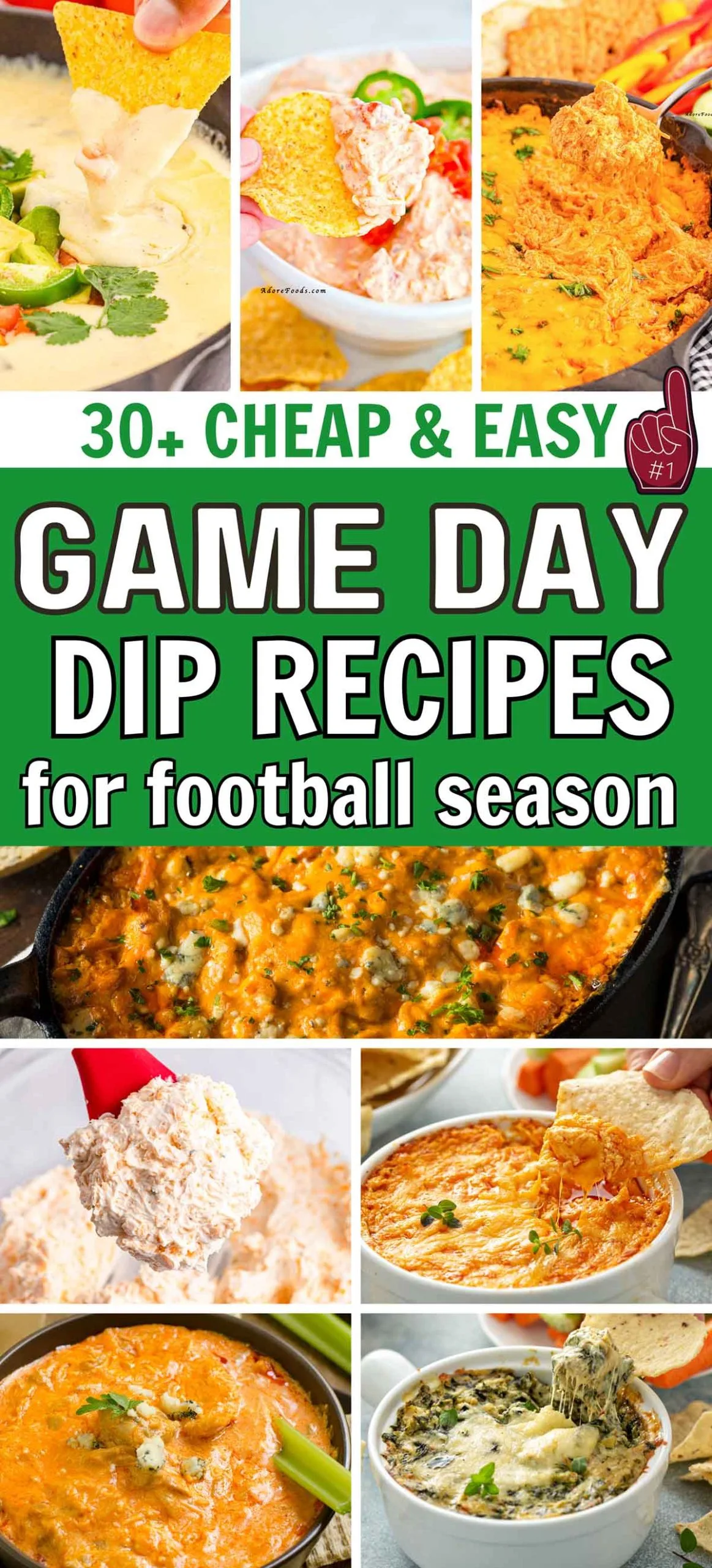 30 Easy Game Day Dips for Football Season — Fun Tailgate Snacks & Party Food for a Crowd