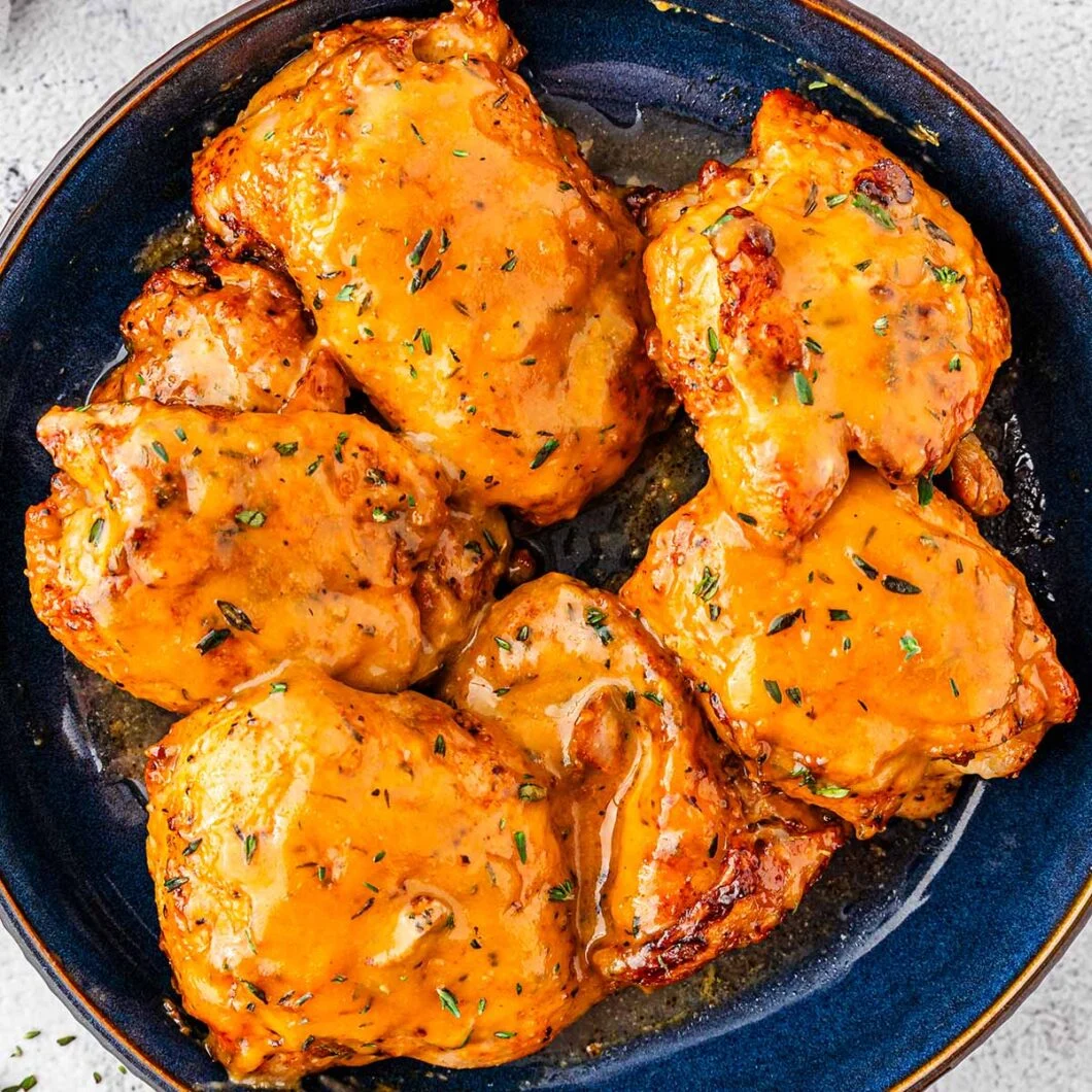 Maple Dijon Chicken Thighs (Air Fryer)
