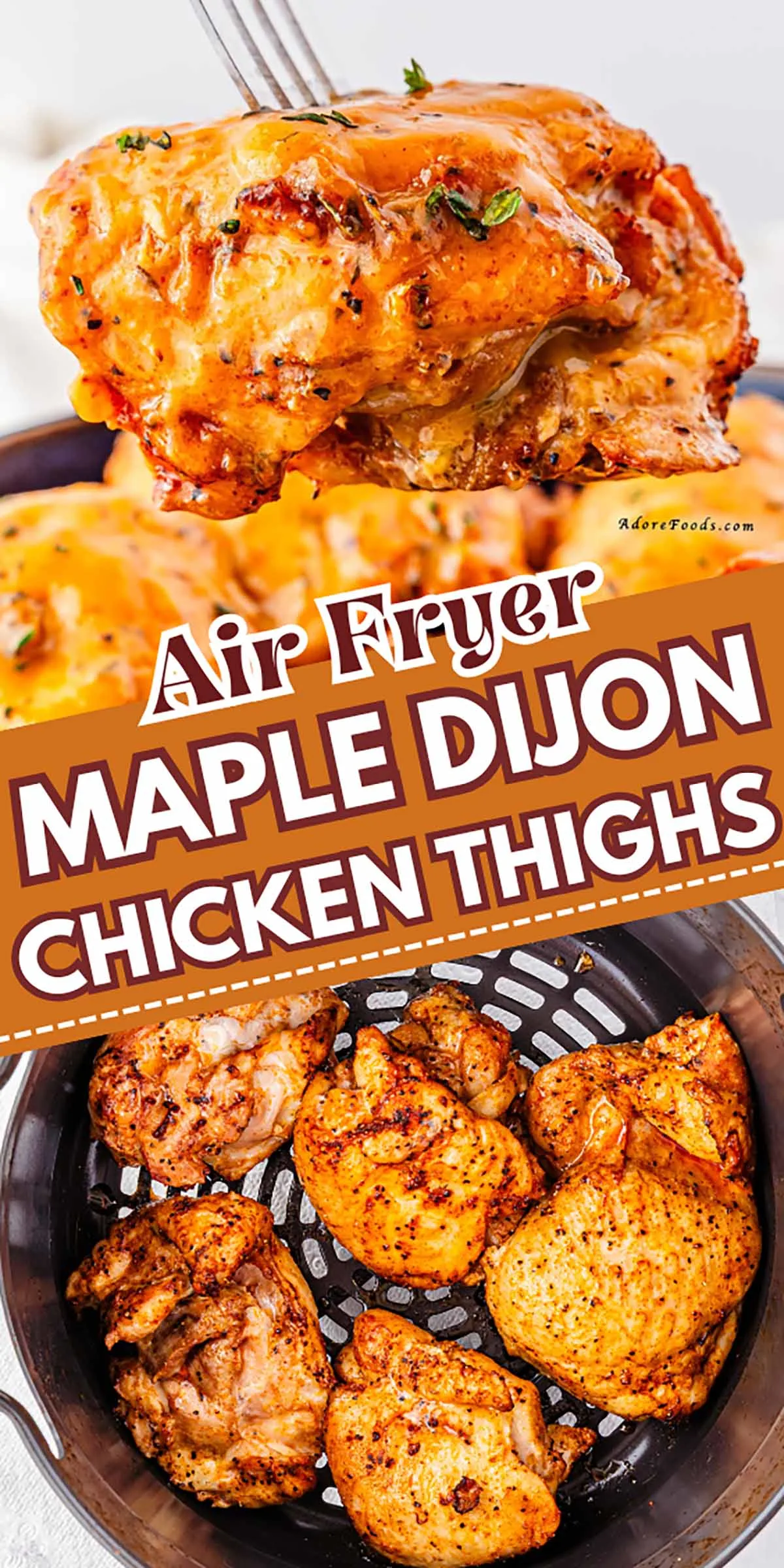 Maple Dijon Chicken Thighs (Air Fryer) &ndash; Quick & Easy Weeknight Dinner