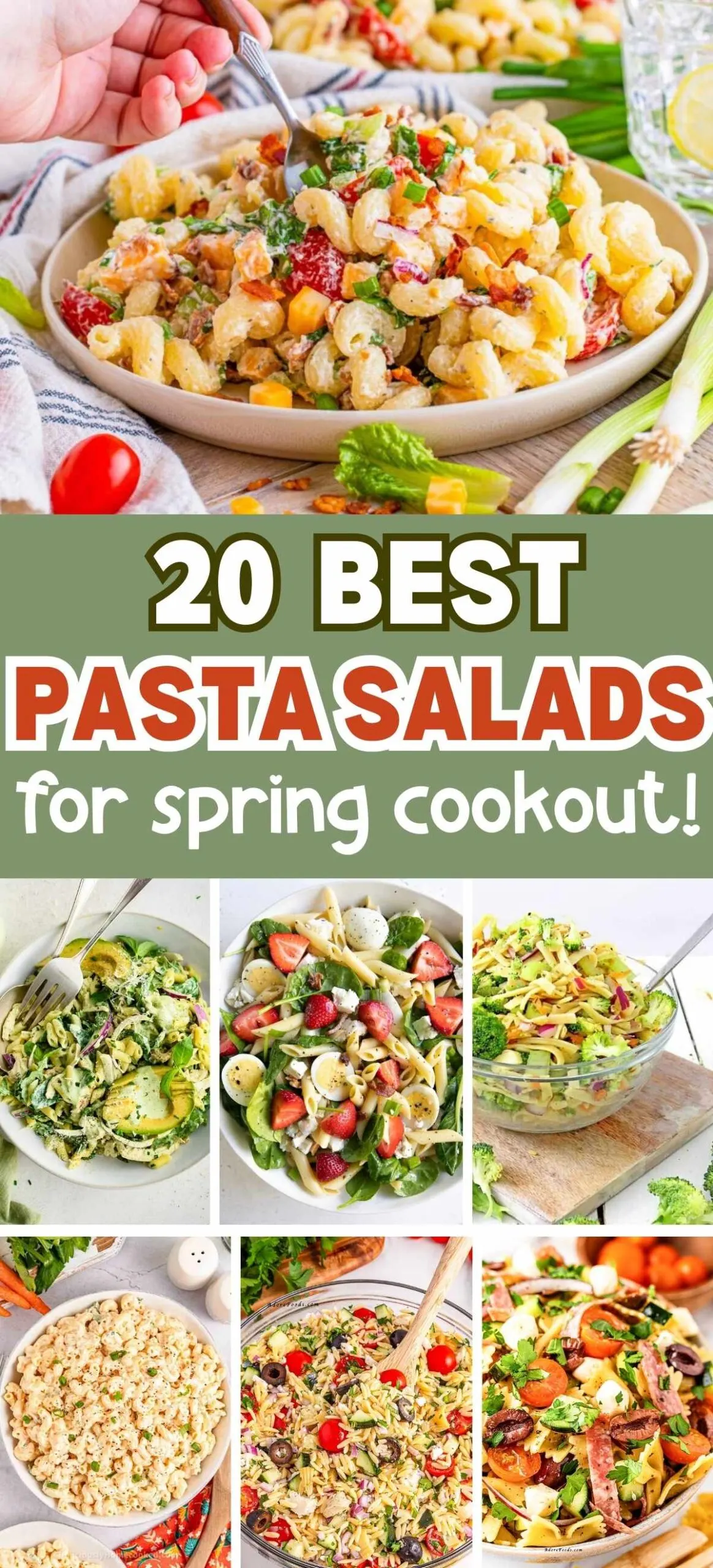 Spring Pasta Salads for Cookouts