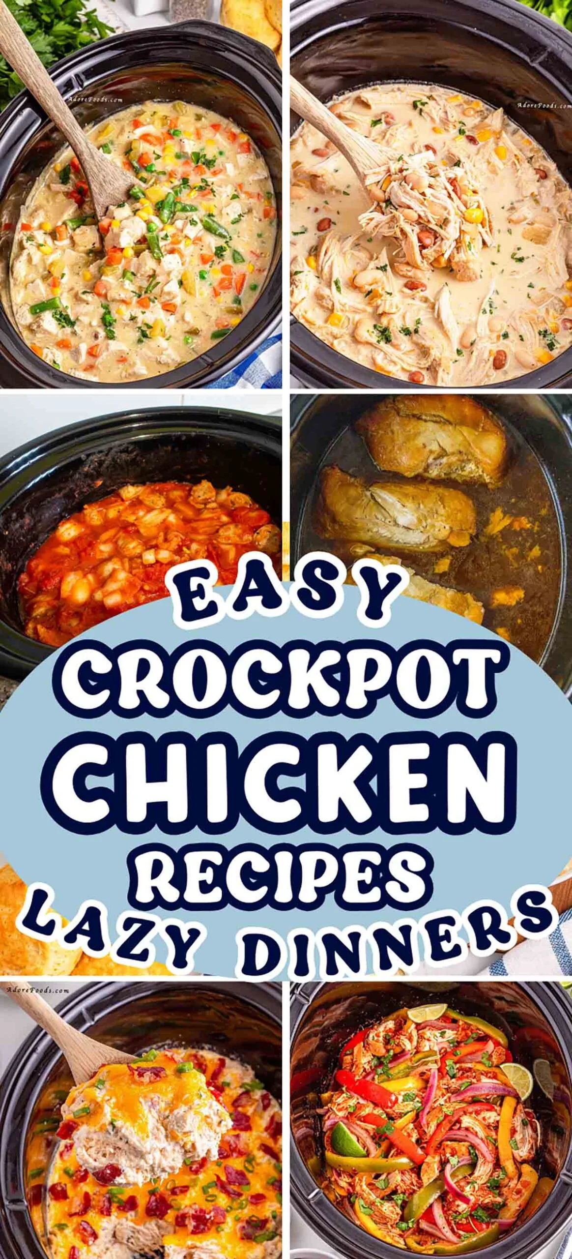Easy Crockpot Chicken Recipes for Lazy Dinners &ndash; Dump and Go Slow Cooker Meals