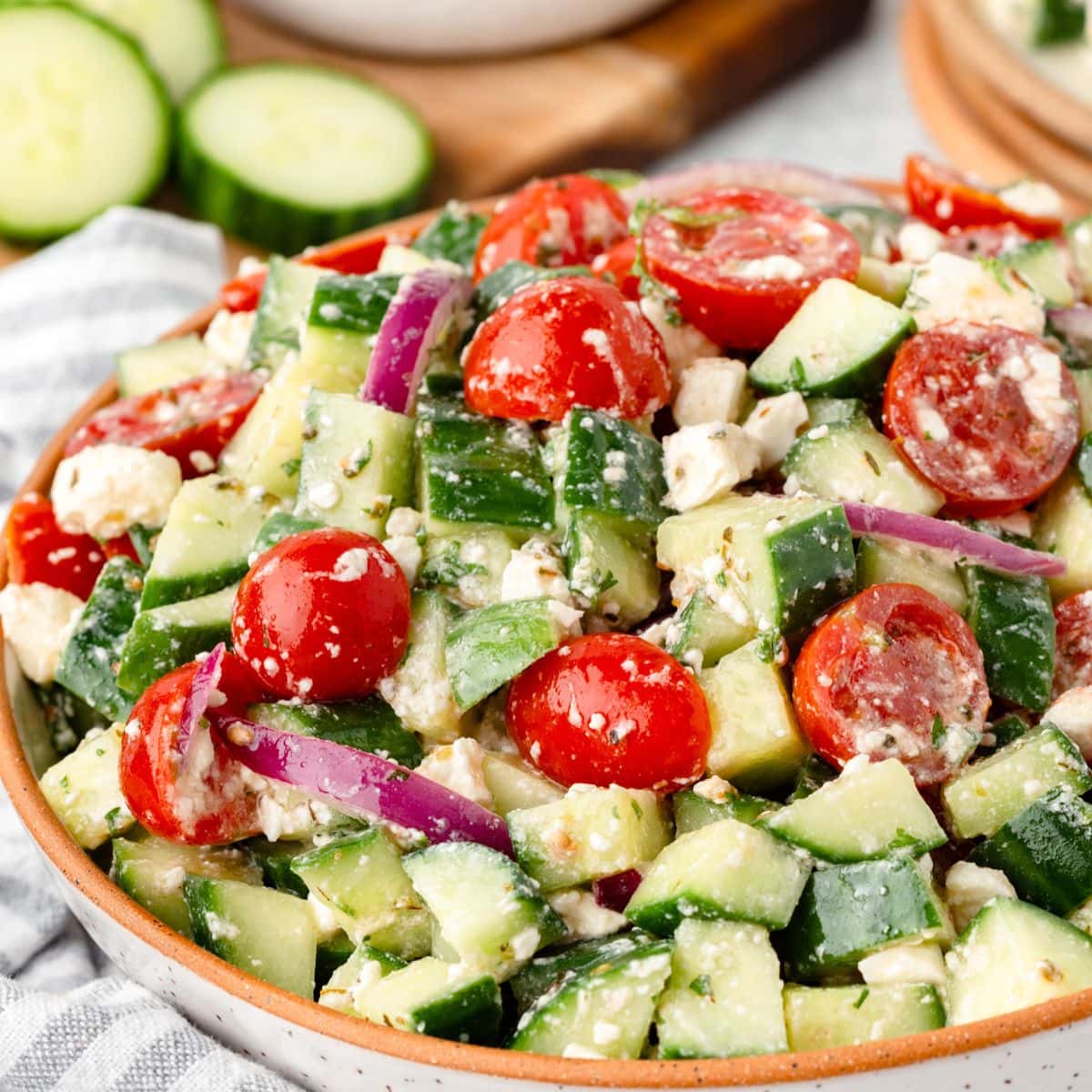 Image for Cucumber Tomato and Feta Salad