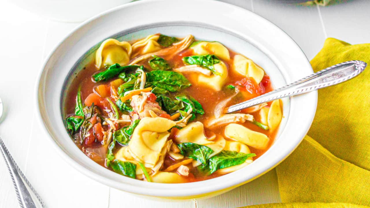 Image for Slow Cooker Chicken Tortellini Soup
