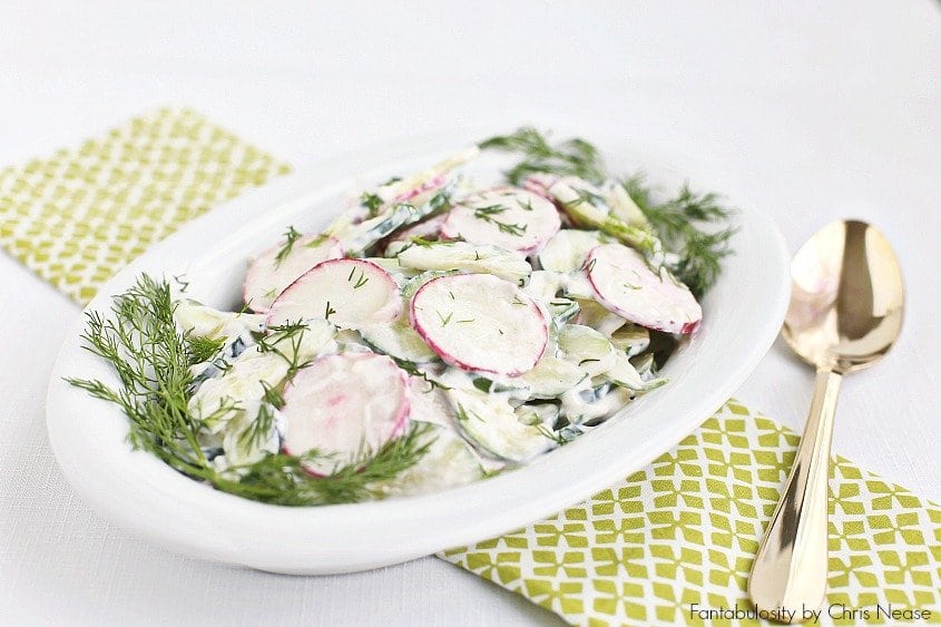 Image for Creamy Crunchy Cucumber Salad Recipe