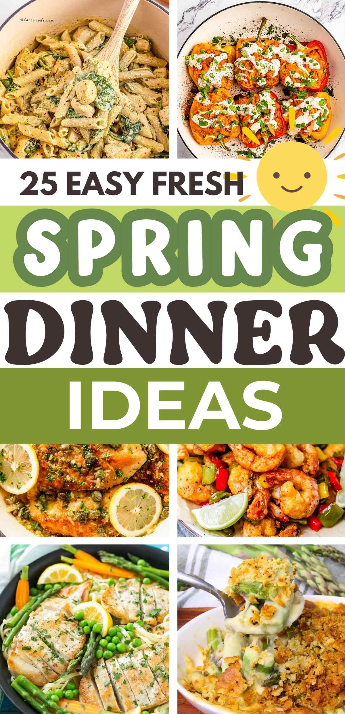 25 Easy Fresh Spring Dinner Ideas &ndash; Quick & Healthy Family Meals