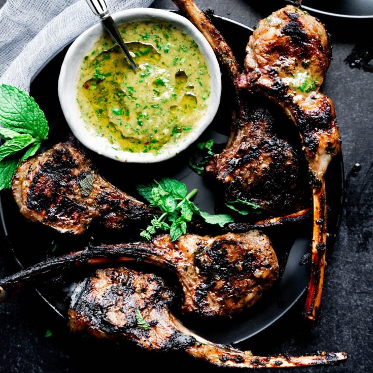 Image for Grilled Lamb Chops with Mint Sauce