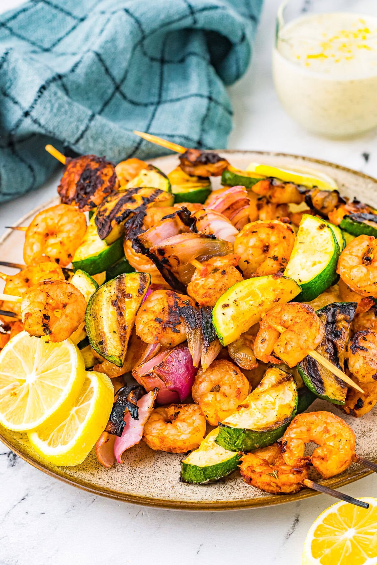 Image for Spicy Marinated Grilled Shrimp Skewers
