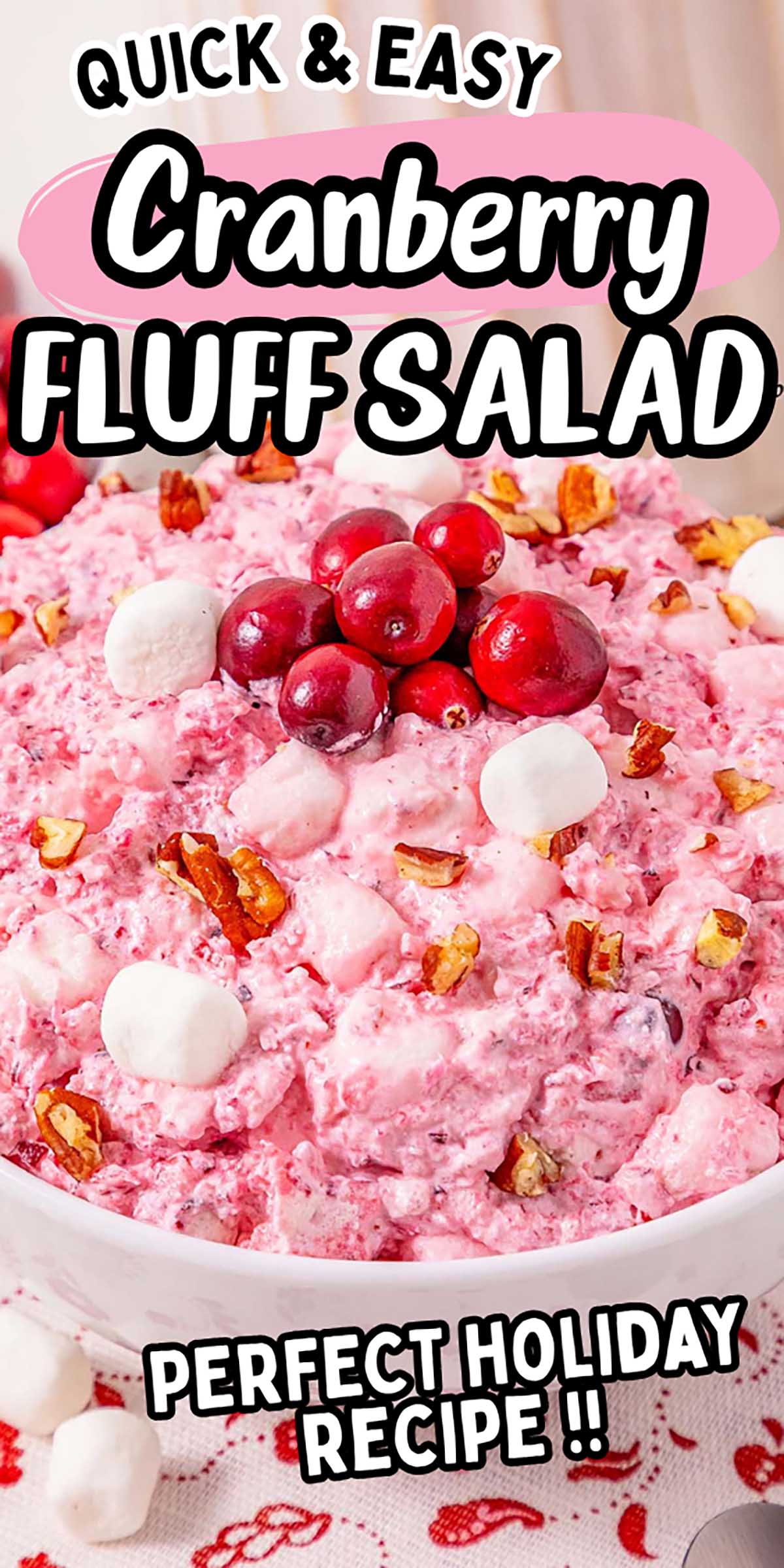 Creamy Cranberry Cool Whip Salad for Holiday Potlucks