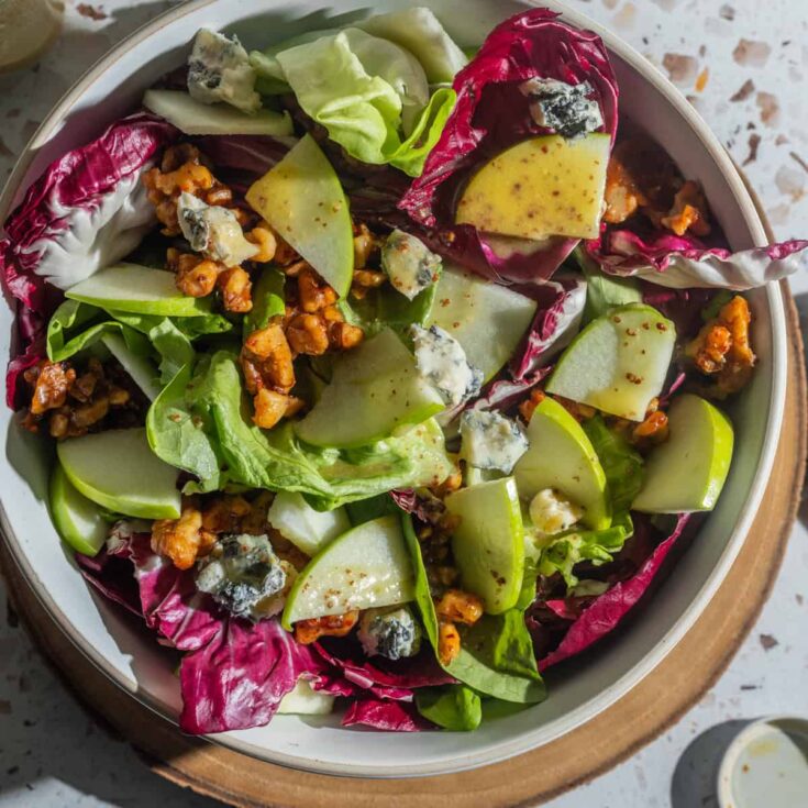 Image for Tangy Apple and Radicchio Salad with Mapled Walnuts